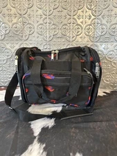 Red Hat Society Tote Bag Large Bag Double Straps Carry On Studded Bottom 15”