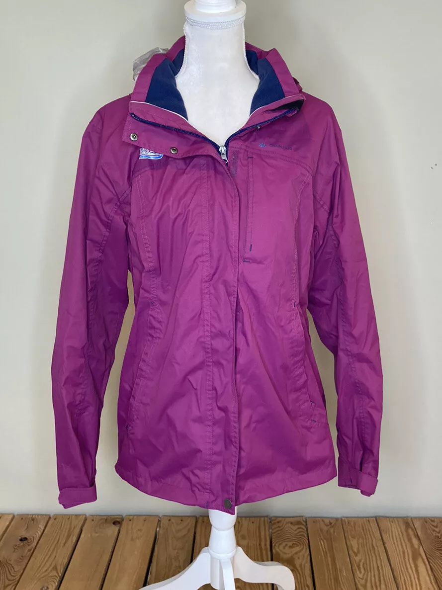 Quechua decathlon women’s full zip hooded jacket size M purple HG