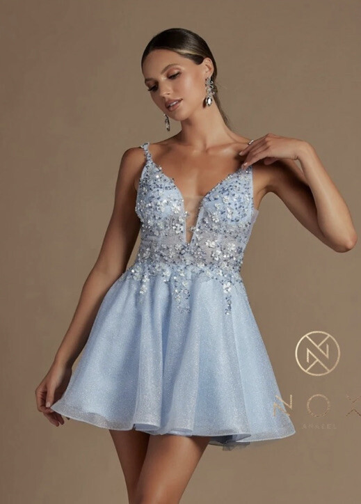 illusion neckline homecoming dress A-Line Illusion Neck Long Sleeves Short/Mini Tulle Homecoming Dresses