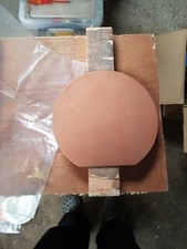 6” Copper Wafer Backing Plate – 1/8” Thick, 3” D-Shape – Cu for PVD/Etch