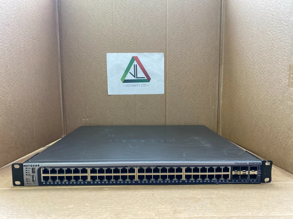 Netgear GSM7352S v2 Gigabit L3 Managed Switch with Brackets + UK PSU (Inc VAT) - Image 3 of 4