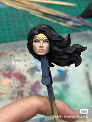1/6 1/12 1/18 Wonder Woman Head Sculpt Carved For Female Action Figure Body Toys