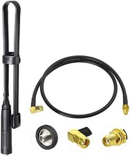 Dual Band Foldable CS Tactical Ham Radio Antenna with Extension Relocation Cable