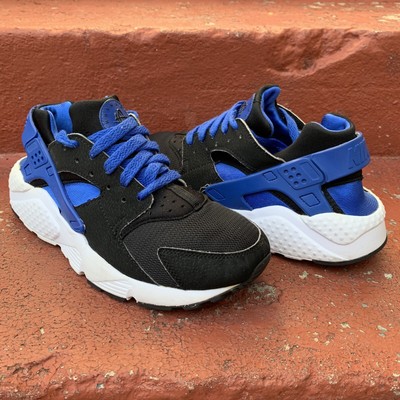 nike huarache black blue