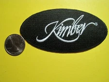 KIMBER FIREARMS VEST PATCH IRON ON or SEW ON GUN PATCH 100% EMBROIDERY 2X4 OVAL