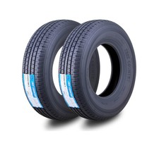 Free Country Set 2 Premium Radial Trailer Tires ST 225/75R15 10PR Load Range ...