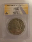 1883-S $1 Morgan Silver Dollar ANACS AU55 Details - Cleaned