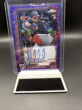 2025 Topps Chrome Andres Chaparro TRUE PURPLE REFRACTOR AUTO SP /299 RC Rookie!