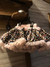 Color Dots Tutu Little Girl 12 Months