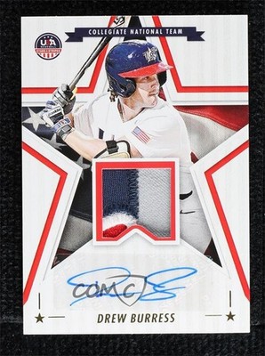 2025 Stars and Stripes Signature Materials Prime 23/25 Drew Burress Auto 0j81