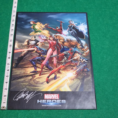 #ad J Scott Campbell Secret Wars Print Signed SDCC 2015 17x11 Marvel Comic Art $99.99