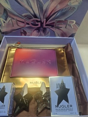 Mugler Angel Elixir And Original  With 2 Pouch Minis 0.17ml