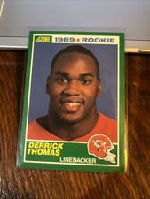 Derrick Thomas 1989 Score Rookie Card RC #258 Kansas City Chiefs HOF NM-MT Range. rookie card picture