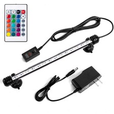 iKefe 11" Color Changing LED Fish Tank Aquarium Submersible Light with Remote...