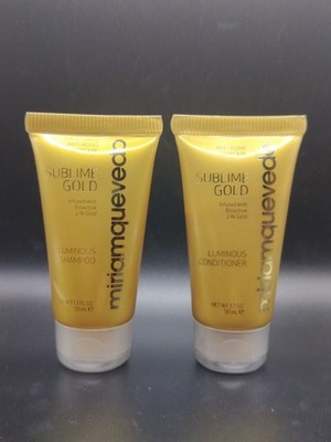 Miriam Quevedo Sublime Gold Luminous Shampoo Conditioner 1.7oz/50ml ea Travel