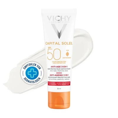 Vichy Capital Soleil 3-in-1 Anti Age Antioxidativ LSF 50, 50ml, PZN 13828953