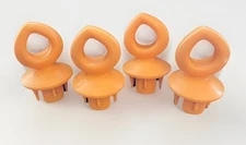 Evenflo / Bright Starts Exersaucer 4 Orange Anchor Toy Hooks Replacement Part