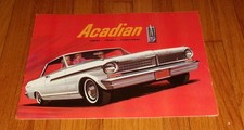 Original 1963 Acadian Full Line Sales Brochure Catalog Beaumont Canso Pontiac