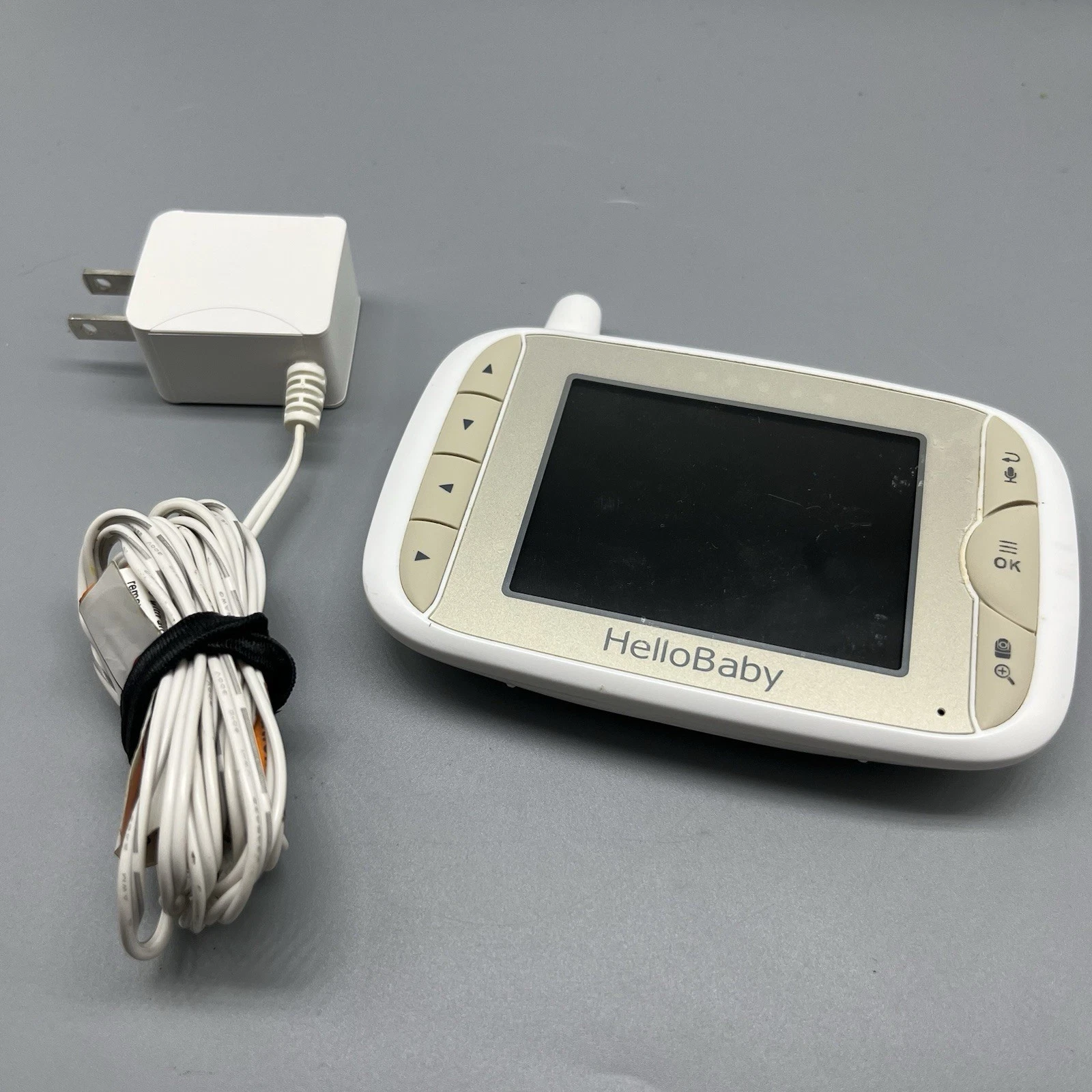Hello Baby HB65RX Replacement Monitor Screen Display Parent Unit w/ Power Supply