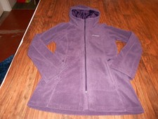 Columbia womens fleece size S small jacket long full zipper hood