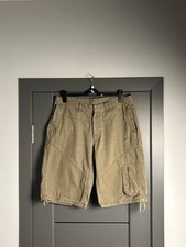 Vintage Nike Cargo Shorts XL Khaki Green Canvas Gorpcore Y2K Utility Tactical