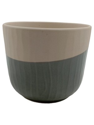 IKEA Übertopf Keramikschale Grün 15x12 cm Minimalistisch