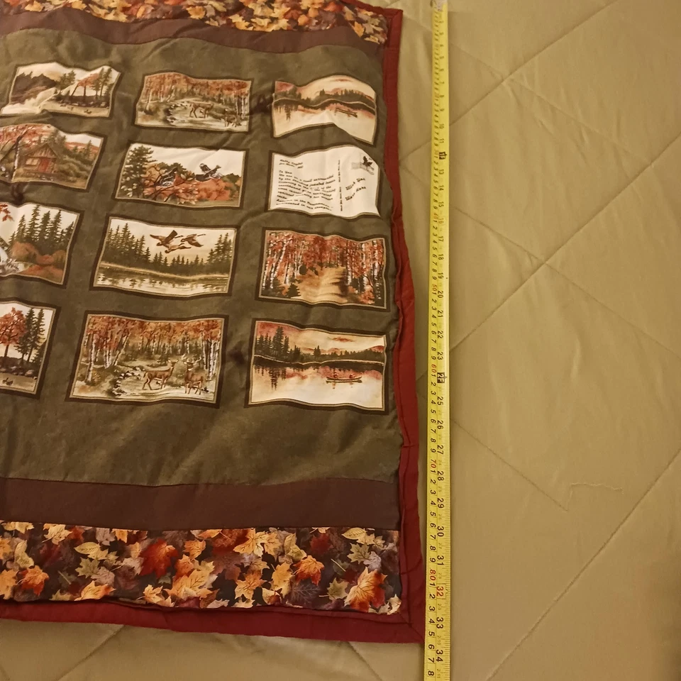 1 Colorful "Wish You Were Here with Red Border" Quilting/Wallhanging Panel (A) - Image 3 of 4