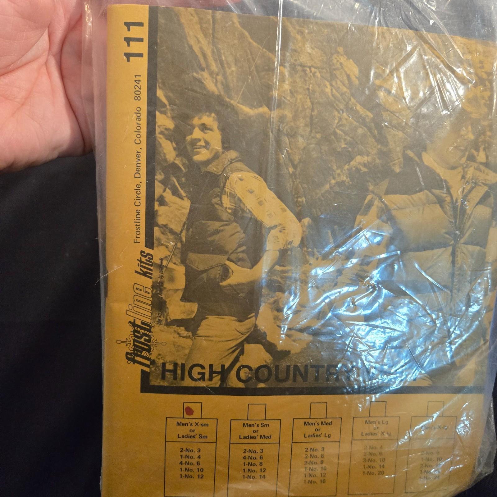 Frostline Kits High Country Blue Down Puffy Vest Mens X-Small Ladies Small