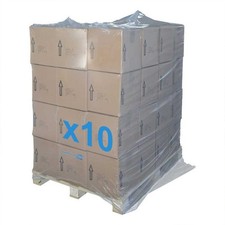 10 X CAPUCHON COUVERTURE EN FILM THERMO-RÉTRACTABLE PROTECTION COUVRE PALET
