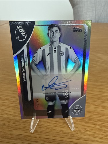 Topps 2025/26 Premier League Yehor Yarmoliuk Auto /75 Brentford FC