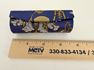 Vintage Lipstick Case with Mirror Purse Compact Size 