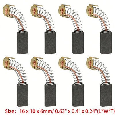 8Pcs Angle Grinder Motor Carbon Brushes Replacement Part Power Tool