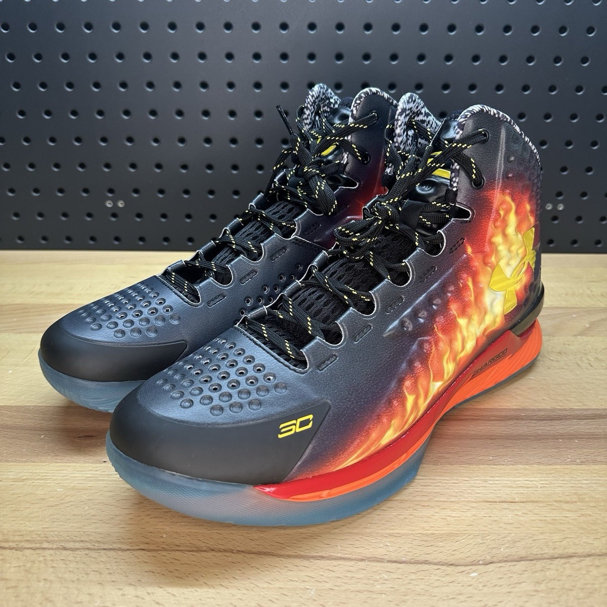 Under Armour Curry Retro 'Curry Jam' Flame Basketball Shoes Men’s Size 13