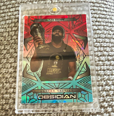 Panini 2024-25 Obsidian Jaylen Brown Boston Celtics #186 Numbered /49