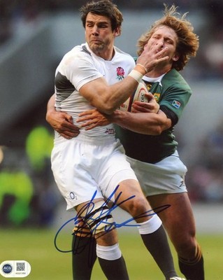 Ben Foden signiertes 10x8 Rugby Foto ACG COA AG21350