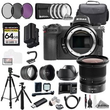 Nikon Z 7II NIKKOR Z 14-30mm f/4 S Lens 64GB Ext Bat 9 PC Filter-MEGA Kit