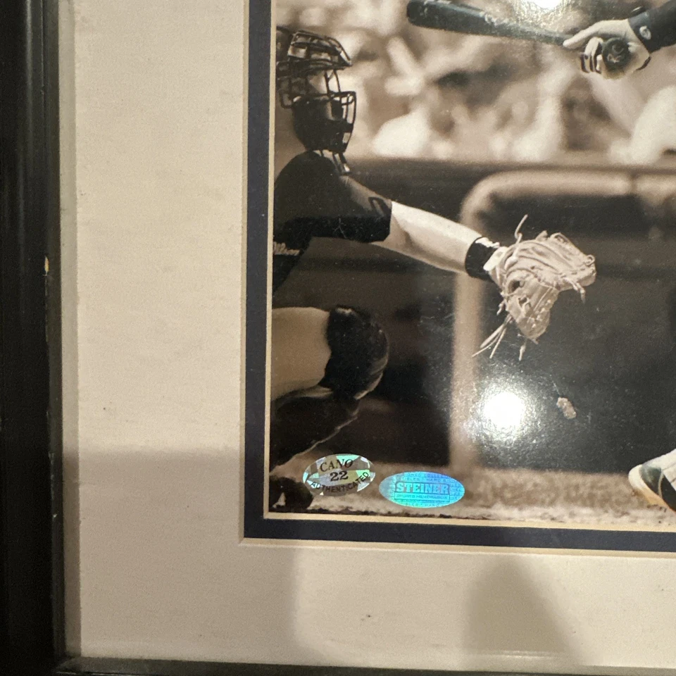 罗宾逊·卡诺纽约洋基队签名亲笔签名 8 X 10 照片框 STEINER — 第 3/4 张图片