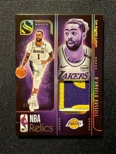2024-25 Panini Silhouette D’Angelo Russell NBA Relics Game Used Patch #6/10