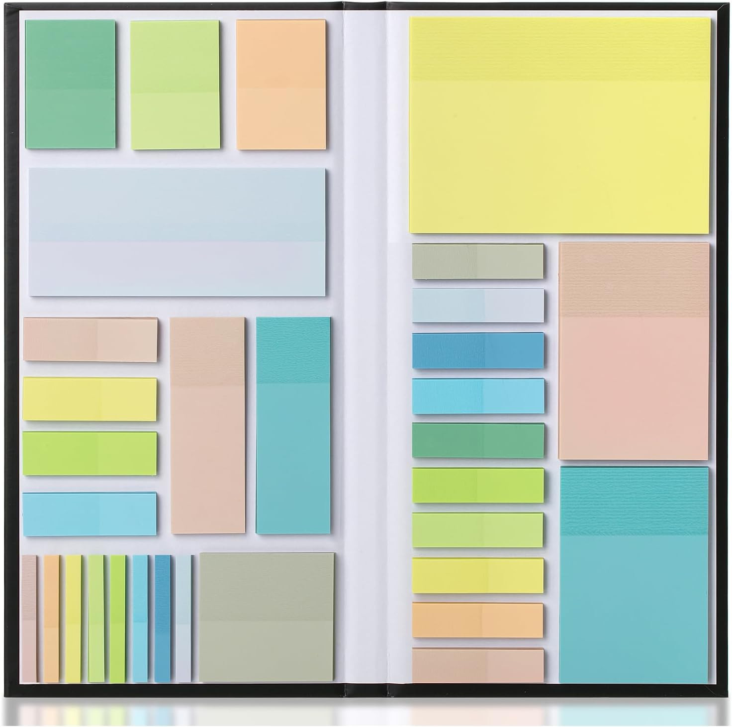 - Transparent Sticky Notes Set, 1650 Sheets, Transparent Sticky Notes Tabs for B-image