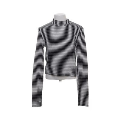 H&M, Langarmshirt, Größe: 164, Schwarz/Weiß, Baumwolle/Elasthan, Streifen #Tib