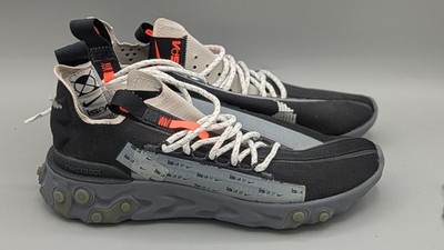 Nike React WR ISPA Men s Size 5 Gunsmoke Black Running Outdoor Trainer