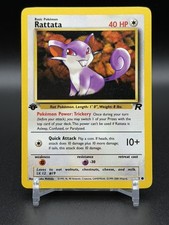 2000 Pokemon Rattata 1st Edition Team Rocket Common 66/82