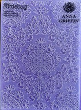 Anna Griffin Ogee Damask Embossing Folder 5X7