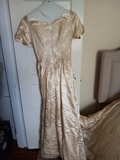Vintage 1952 Satin Wedding Gown - custom design