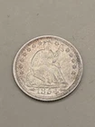 1854 Seated Liberty Silver Half Dime 5c - Philadelphia Mint