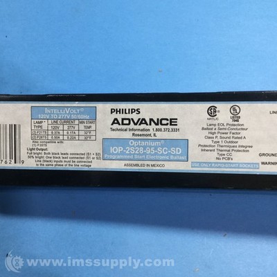 Philips 1OP-2S28-95-SC-SD Dimming Ballast,120/277V,46 In Lamp USIP