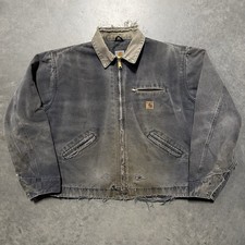VTG Carhartt Detroit J97 PTL Petrol Blanket Lined Men s XL Faded Distressed Rare