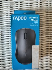 Rapoo 1620 Wireless Optical Mouse In Black - Office Work Game PC USB