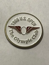 Rare 1966 U.S. Open Championship 1" Coin Style Golf Marker - The Olympic Club
