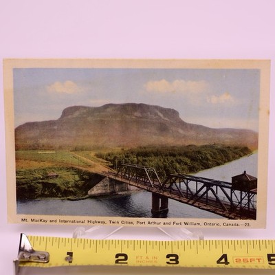 Mt. Mackay International Highway Port Arthur Fort William Canada Postcard